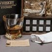 Набор для виски Quadro №1 (2 стакана, 8 камней для виски, щипцы, мешочек)