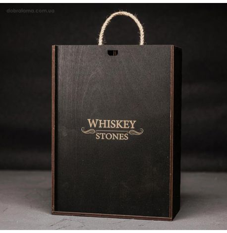 Набор для виски Luna №7 (2 стакана, графин, 9 камней для виски, щипцы, мешочек)