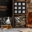 Набор для виски Cassiopea №8 (4 стакана, графин, 18 камней для виски, щипцы, мешочек)