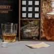 Набор для виски Dedalo №8 (4 стакана, графин, 18 камней для виски, щипцы, мешочек)
