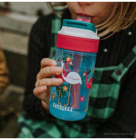 Детская бутылка для воды Kambukka Lagoon (400 мл) Blue Flamingo