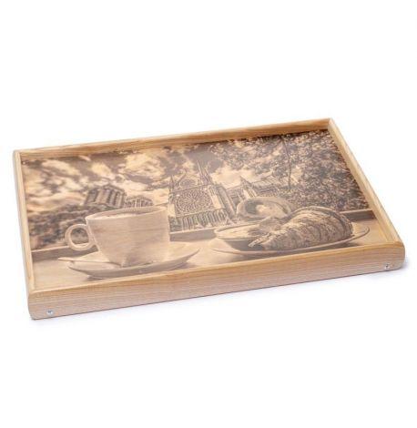 Столик для завтрака "Круассан и кофе"