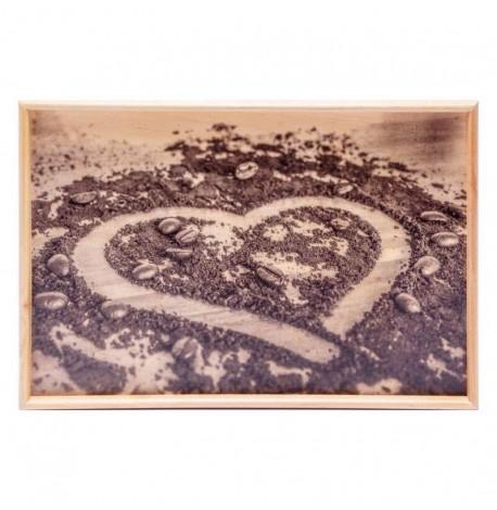 Столик для завтрака мини Coffee heart