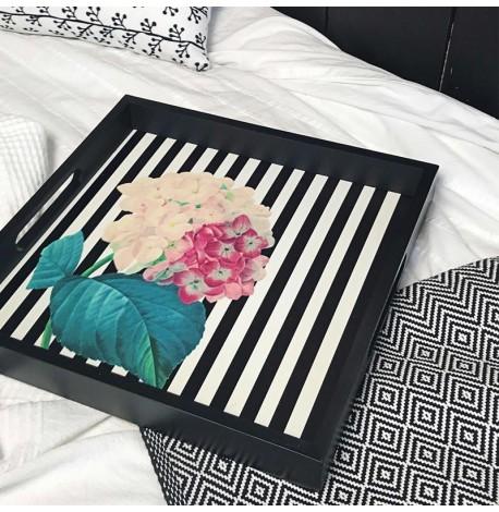 Дерев'яний піднос "Цветы"