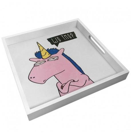 Дерев'яний піднос "Шо їмо? (єдиноріг)"