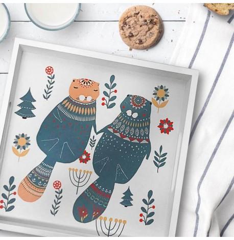 Дерев'яний піднос "Любовь"