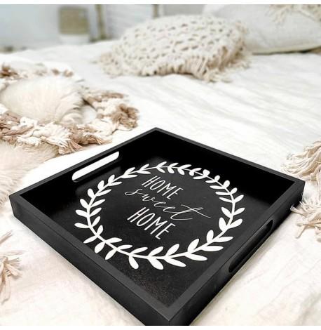Дерев'яний піднос Home sweet home