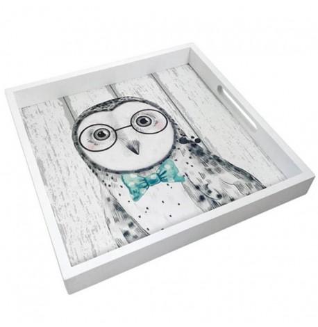 Дерев'яний піднос "Сова"