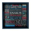 Дерев'яний піднос I love you