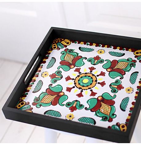 Деревянный поднос «Косовский орнамент»