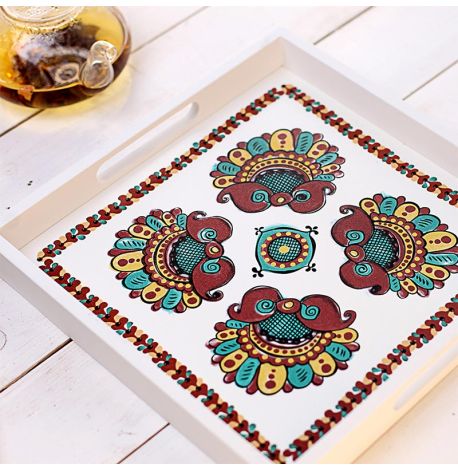 Деревянный поднос «Плодородие»