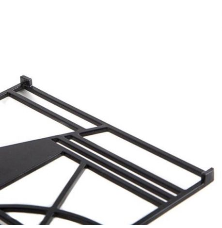 Металлическая подставка под горячее "Квадрат" (черная)