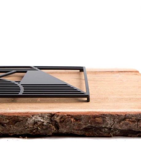 Металлическая подставка под горячее "Квадрат" (черная)