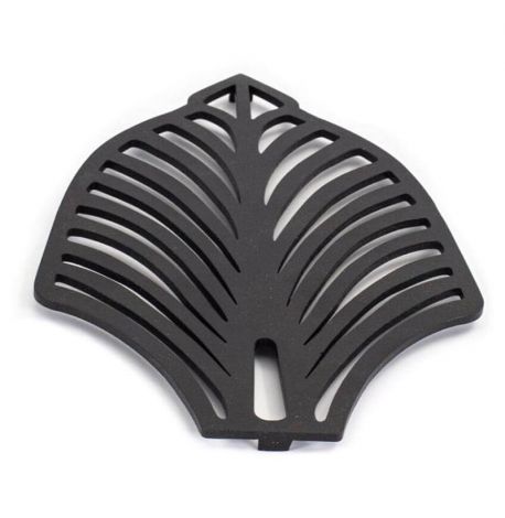 Металева підставка під гаряче "Лист" (чорна)
