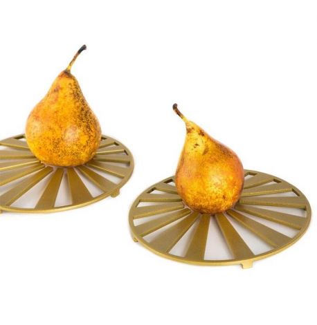 Металлическая подставка под горячее Солнце (золото)