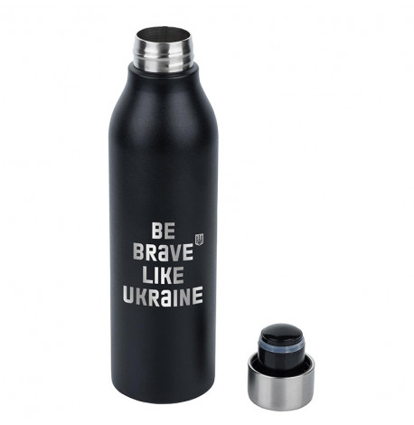 Термобутылка ZIZ Like Ukraine 500 мл (черная)