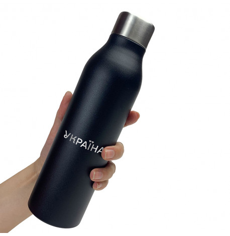 Термобутылка ZIZ "Україна" 500 мл (черная)
