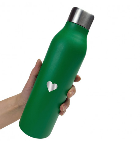 Термопляшка ZIZ "Сердечко" 500 мл (зелена)