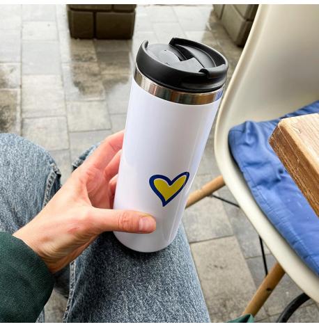 Термокружка «Українське серце» (380 мл)