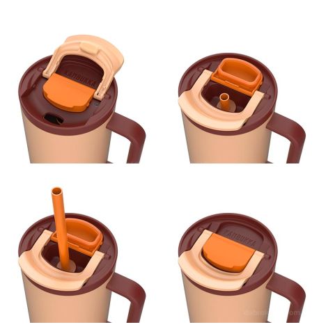 Термокружка с трубочкой Kambukka Rio (950 мл) Almond Dream