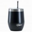 Термостакан со стальной трубочкой Cheeki Wine Tumbler Rich Black (320 мл)