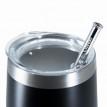 Термостакан со стальной трубочкой Cheeki Wine Tumbler Rich Black (320 мл)