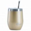 Термостакан со стальной трубочкой Cheeki Wine Tumbler Soft Gold (320 мл)