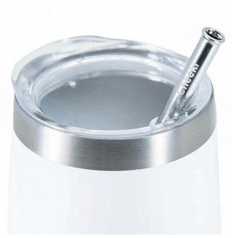 Термостакан со стальной трубочкой Cheeki Wine Tumbler Spirit White (320 мл)