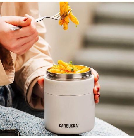 Термос для еды Kambukka Bora Chalk White (600 мл)