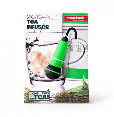 Силіконовий заварник для чаю Spo-tea-fy Rocket Design (зелений)