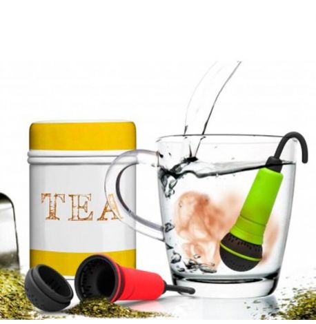 Силіконовий заварник для чаю Spo-tea-fy Rocket Design (зелений)