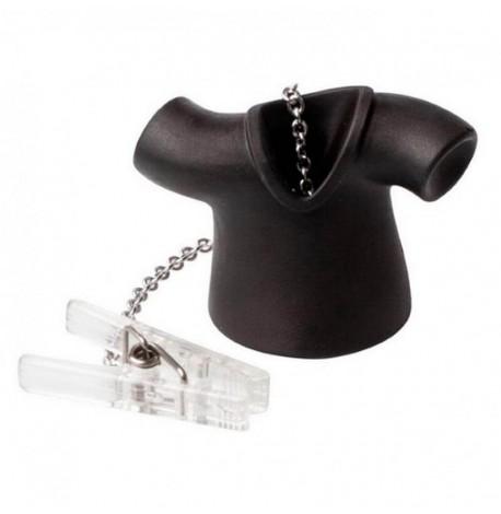 Силіконовий заварник для чаю Tea Shirt Qualy (чорний)