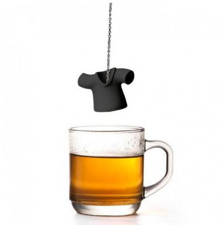 Силіконовий заварник для чаю Tea Shirt Qualy (чорний)