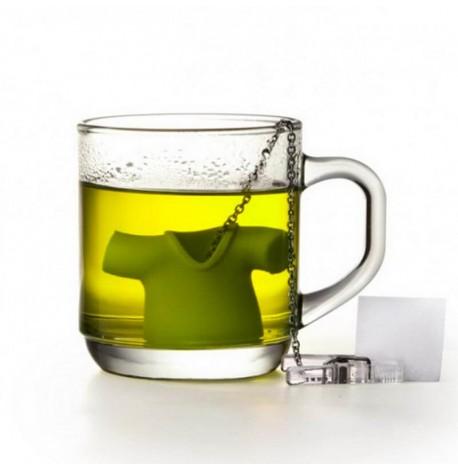 Силіконовий заварник для чаю Tea Shirt Qualy (зелений)