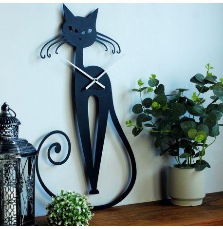 Настінний годинник Elegant (чорний)