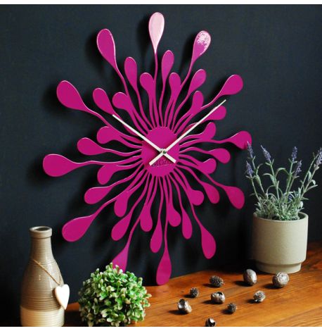 Настенные часы Emotion (розовые), 50 см