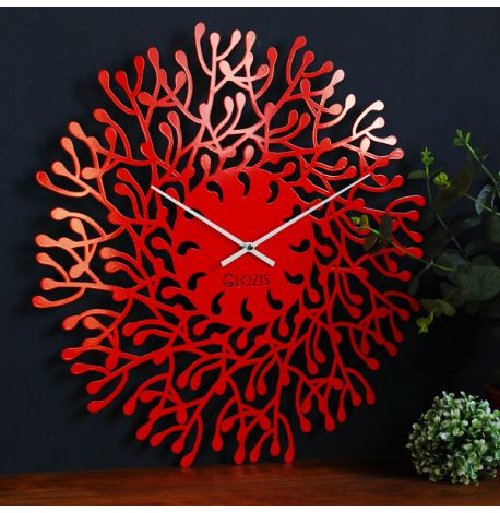 Настінний годинник Harmony (червоний), 50 см