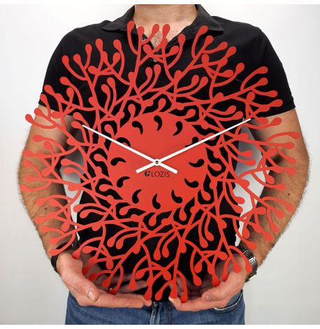 Настінний годинник Harmony (червоний), 50 см