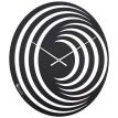 Настінний годинник Hypnosis (чорний), 50х45 см