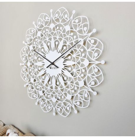Настінний годинник Ajur (білий), 50 см
