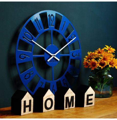 Настенные часы Boston (синие), 35 см