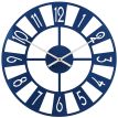 Настенные часы Boston (синие), 35 см