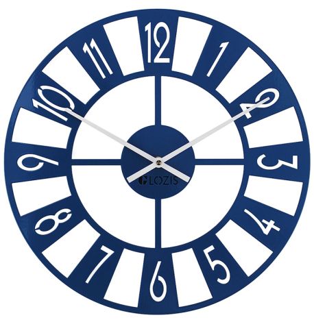 Настенные часы Boston (синие), 35 см