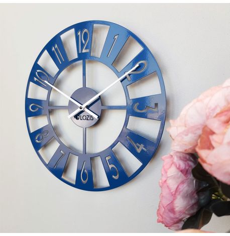 Настенные часы Boston (синие), 35 см