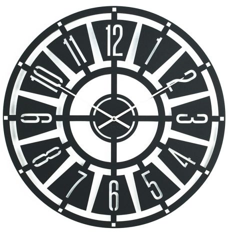 Настінний годинник Chicago (чорний), 50 см