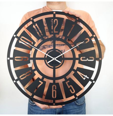 Настінний годинник Chicago (чорний), 50 см