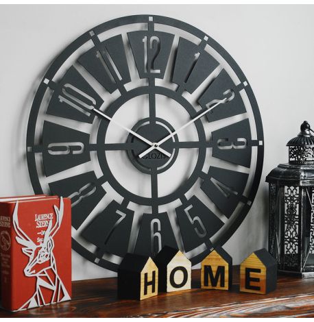 Настінний годинник Chicago (чорний), 50 см