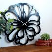 Настінний годинник Flower (чорний), 48 см