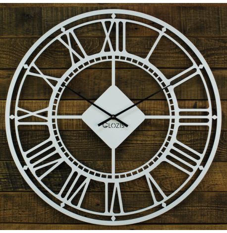 Настінний годинник London White (білий), 50 см