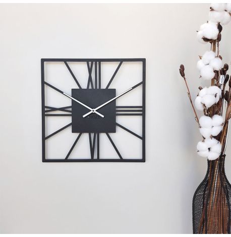 Настінний годинник New York Black (чорний), 35х35 см